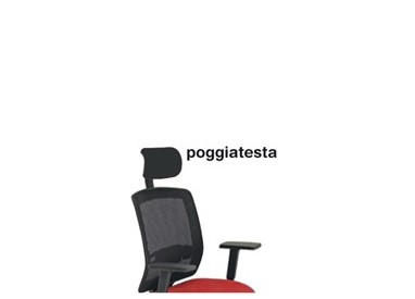 Poggiatesta Nero per seduta Molly A