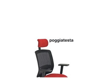 Poggiatesta Rosso per seduta Molly A