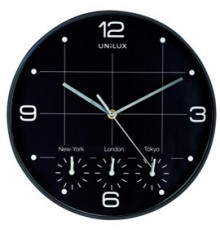 Orologio da parete Ø30cm con 4 fusi On Time Unilux