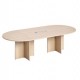 Tavolo riunione ovale 140x120cm Rovere - AgorA' Direction
