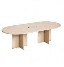 Tavolo riunione ovale 260x120cm Rovere - AgorA' Direction