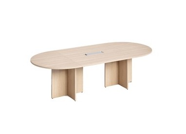 Tavolo riunione ovale 260x120cm Rovere - AgorA' Direction