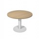 Tavolo riunione tondo Ø120cm gamba metallo Rovere - AgorA' Direction
