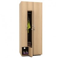 Armadio guardaroba 2ante 40x52xH185cm Noce chiaro