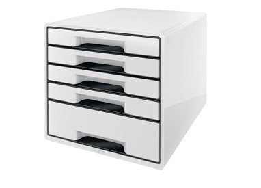 Cassettiera drawer Cabinet CUBE 5 bianco Leitz