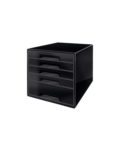 Cassettiera drawer Cabinet CUBE 5 nero Leitz