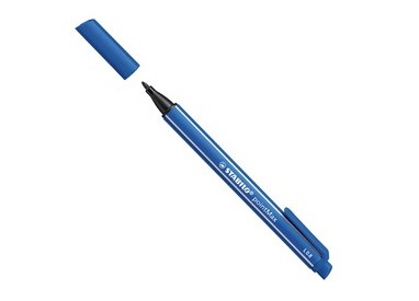 Pennarello Point Max punta 0,8mm blu Stabilo