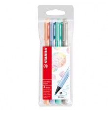 Astuccio 4 pennarelli Point Max punta 0,8mm colori Pastel Stabilo