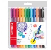 Astuccio 12 pennarelli Point Max punta 0,8mm colori assortiti Stabilo