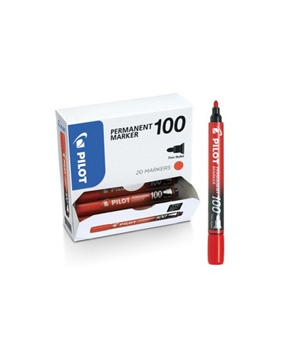 Bonus Pack 15+5 marcatore permanente 100 rosso p.tonda 4.5mm Pilot