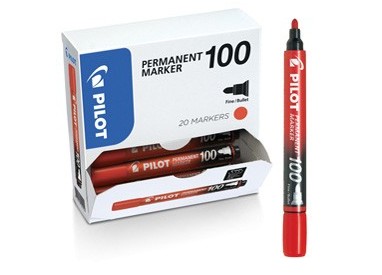 Bonus Pack 15+5 marcatore permanente 100 rosso p.tonda 4.5mm Pilot