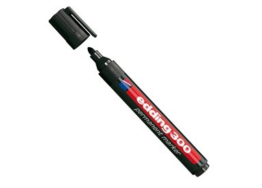 Marcatore permanente 300 punta conica nero Edding