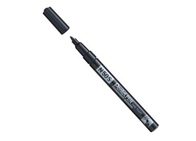 Marcatore N50 slim nero punta tonda 3,18mm Pentel