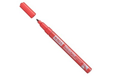 Marcatore N50 slim rosso punta tonda 3,18mm Pentel