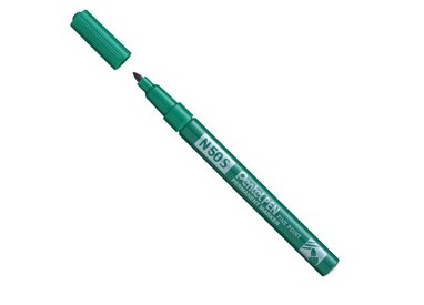 Marcatore N50 slim verde punta tonda 3,18mm Pentel