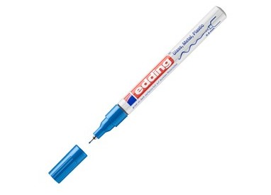 Marcatore EDDING 780 punta extra fine vernice blu
