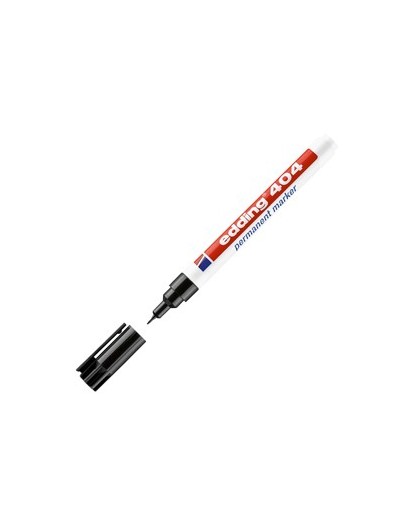 Marcatore permanente extra-fine Edding 404 punta 0,75mm nero