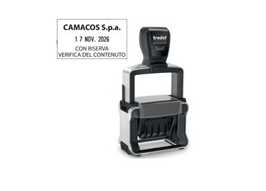 Timbro Professional 4.0 5460 DATARIO 56x33mm personaliz autoinch. TRODAT