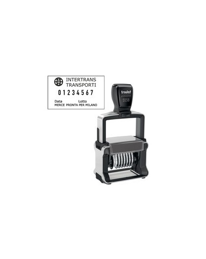 Timbro Professional 4.0 5558/PL NUMERATORE 8 colonne 5mm autoinch. TRODAT