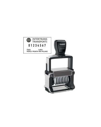 Timbro Professional 4.0 55510/PL NUMERATORE 10 colonne 5mm autoinch. TRODAT