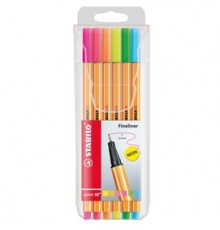 Astuccio 6 pennarelli Point 88 colori neon assortiti 88/6-1 Stabilo