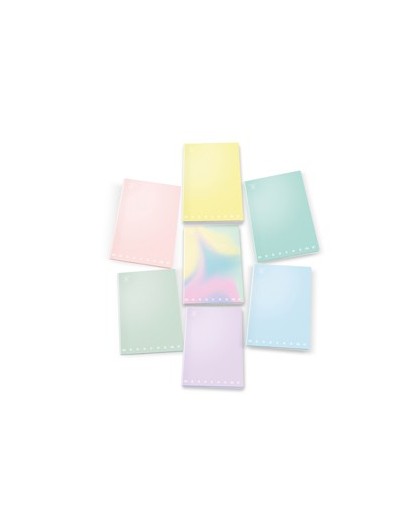 Maxi quaderno A4 80gr 40+2fg 1rigo linea Pastel Monocromo Pigna