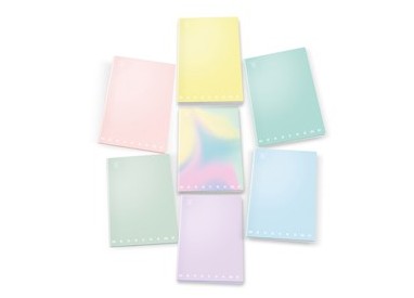 Maxi quaderno A4 80gr 40+2fg 4mm linea Pastel Monocromo Pigna