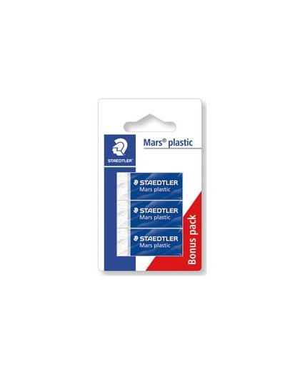 Blister 3 gomme Marsplastic mini 526 53 bianca STAEDTLER