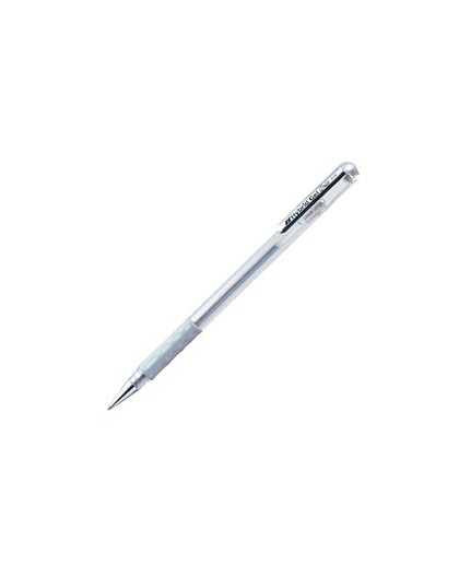 Roller Gel Hybrid Grip 0,8mm Metallic K118 argento Pentel