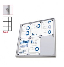 Bacheca interni Magnetica 9XA4 anta battente Economy Jansen