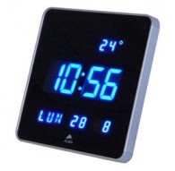 Orologio digitale da parete 28x28x3,4cm Led Alba