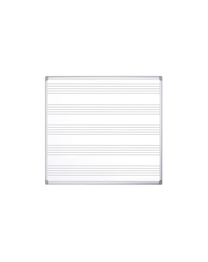 Lavagna magnetica con pentagramma 120x120cm Maya Musica Bi-Office