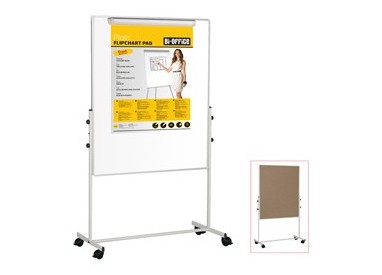 Lavagna Duo a doppia superficie (LxA) 150x120cm Bi-Office