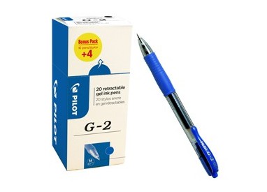 Value pack 16+4 Roller gel scatto G-2 0,7mm blu PILOT