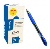 Value pack 16+4 Roller gel scatto G-2 0,7mm blu PILOT