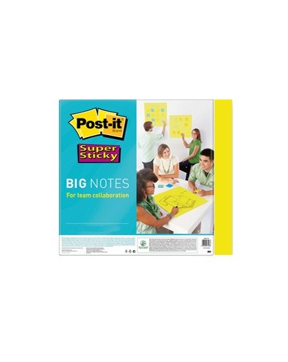 Blocco 30 fogli Post-it® Super Sticky 279x279mm Big Notes Giallo BN11-EU