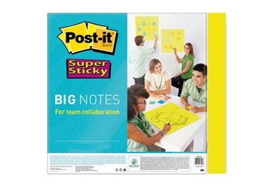Blocco 30 fogli Post-it® Super Sticky 279x279mm Big Notes Giallo BN11-EU