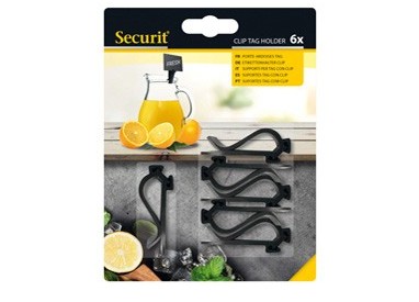 Set 6 supporti Clip per Tag Securit