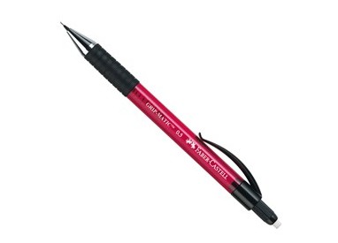 PORTAMINE 0,5MM GRIP MATIC Fusto rosso FABER CASTELL
