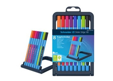 Astuccio 8 penne a sfera SLIDER EDGE XB 8 colori ass. Schneider