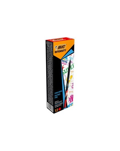 Scatola 12 fineliner Intensity 0,8mm rosso BIC