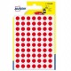 Blister 420 etichetta adesiva tonda PSA rosso Ø8mm Avery