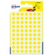 Blister 420 etichetta adesiva tonda PSA giallo Ø8mm Avery