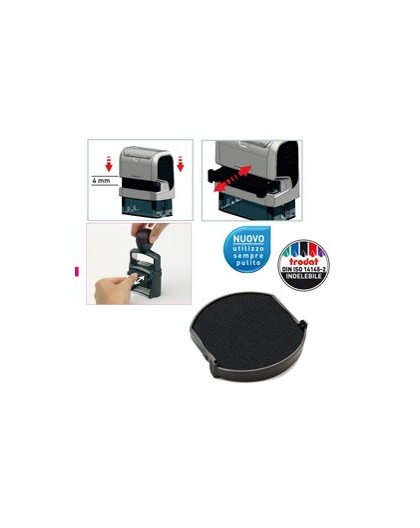 Blister da 3 tamponi 6/4630 Nero Trodat