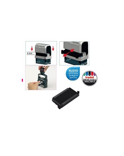 Blister da 3 tamponi 6/4911 nero Trodat