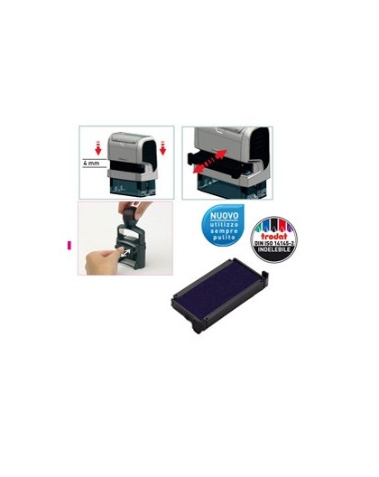 Blister da 3 tamponi 6/4912 blu Trodat