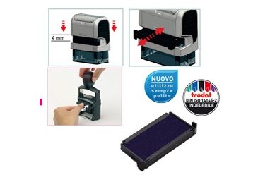 Blister da 3 tamponi 6/4912 blu Trodat