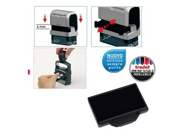 Blister da 3 tamponi 6/53 nero Trodat