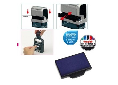 Blister da 3 tamponi 6/53 blu Trodat