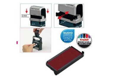Blister da 3 tamponi 6/4913 rosso Trodat